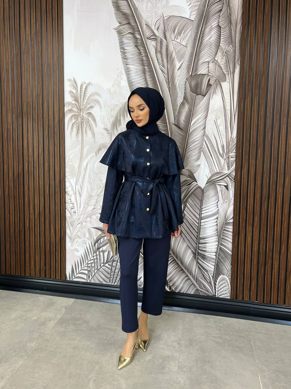 Noel Scuba co-ord set - Navy Blue