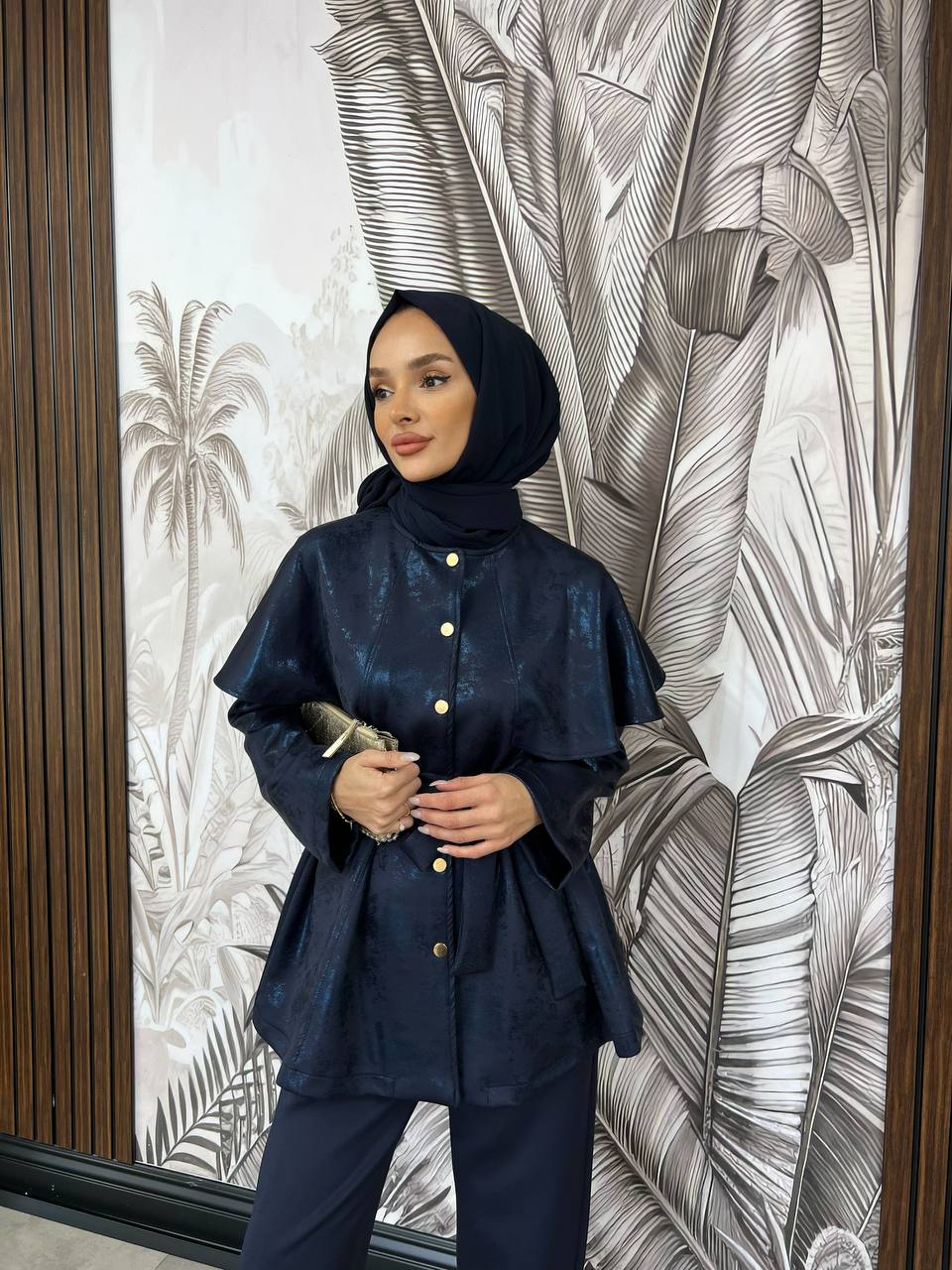 Noel Scuba co-ord set - Navy Blue