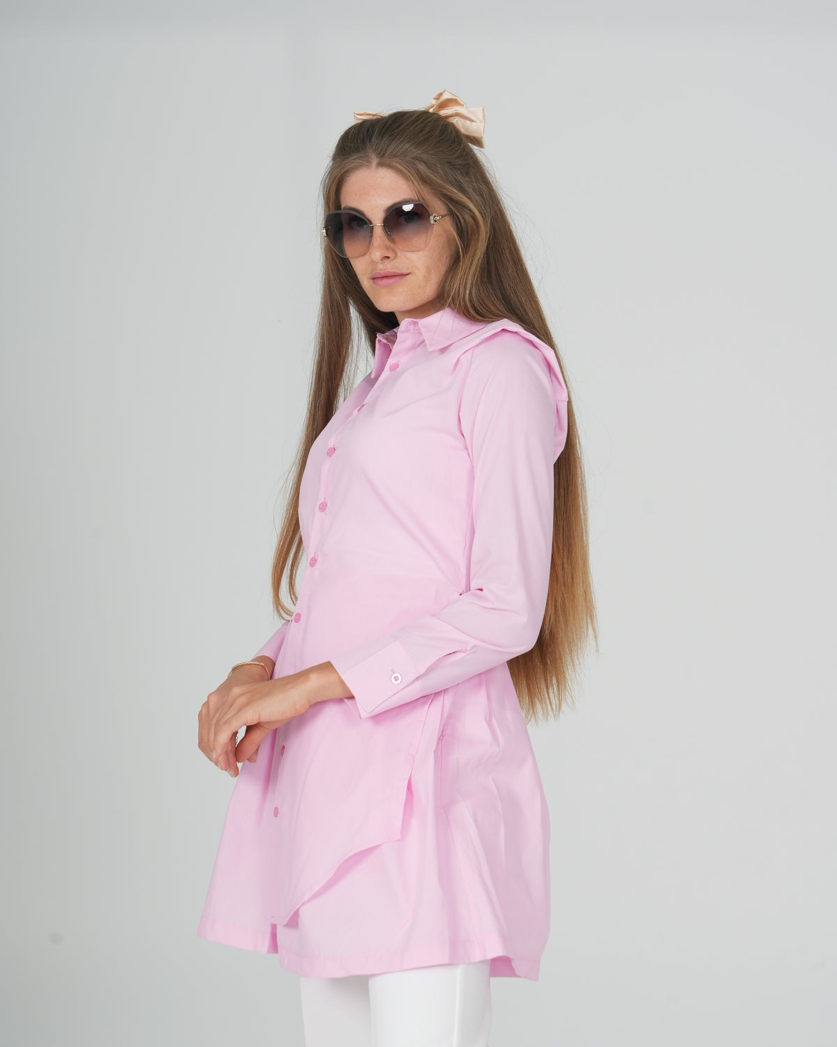 Formal Barbie shirt tunic with long sleeve