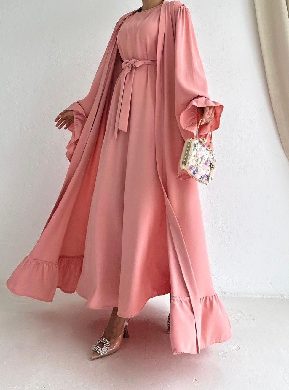 Light pink abaya