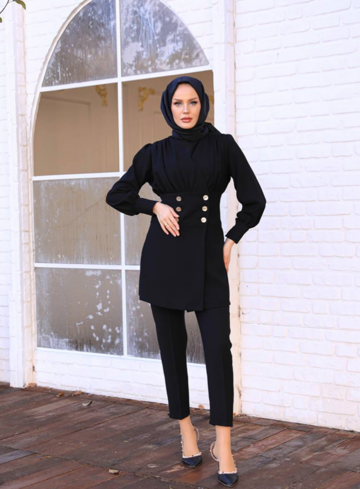 Black suit long sleeve - co-ord set