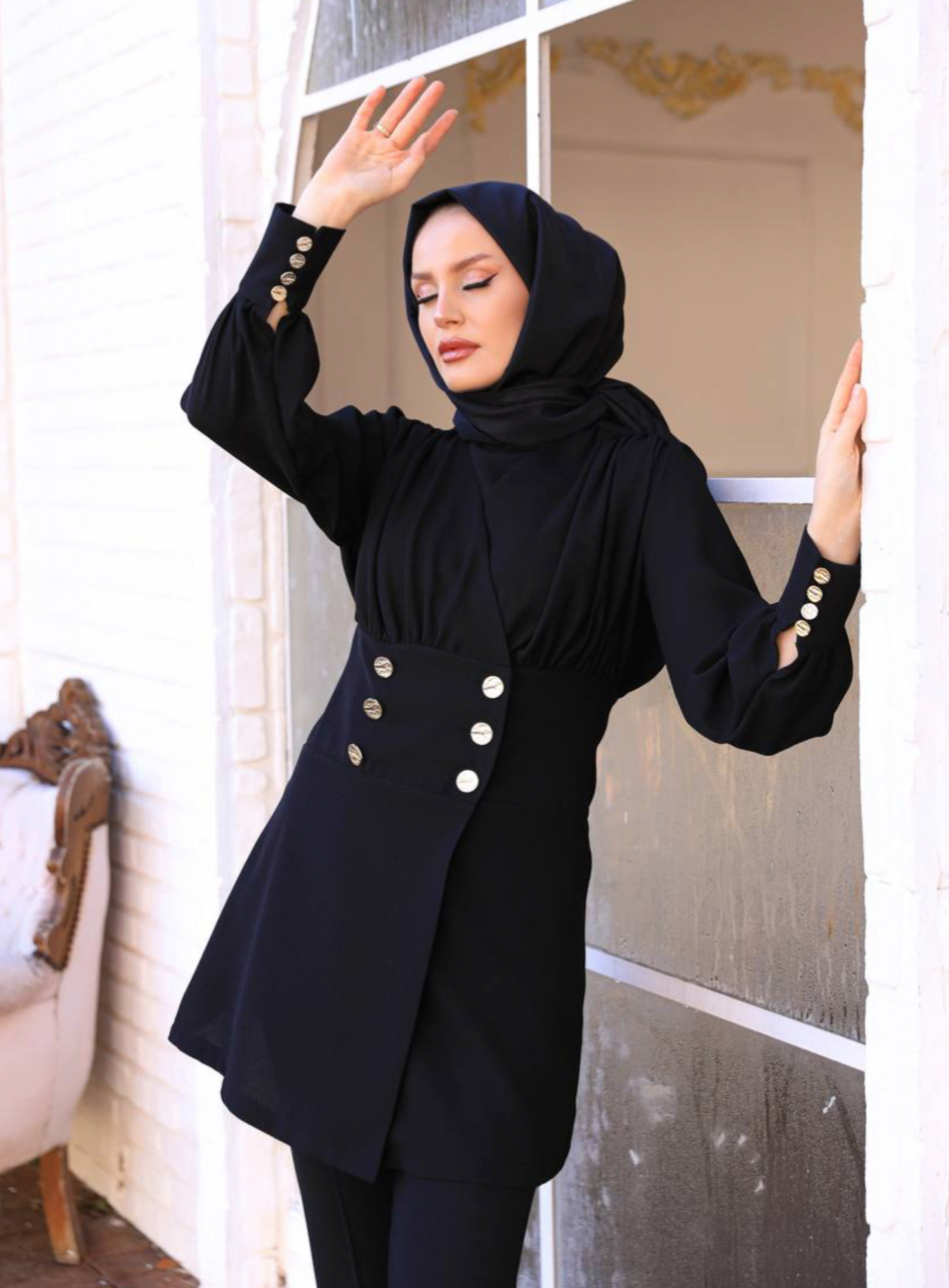 Black suit long sleeve - co-ord set