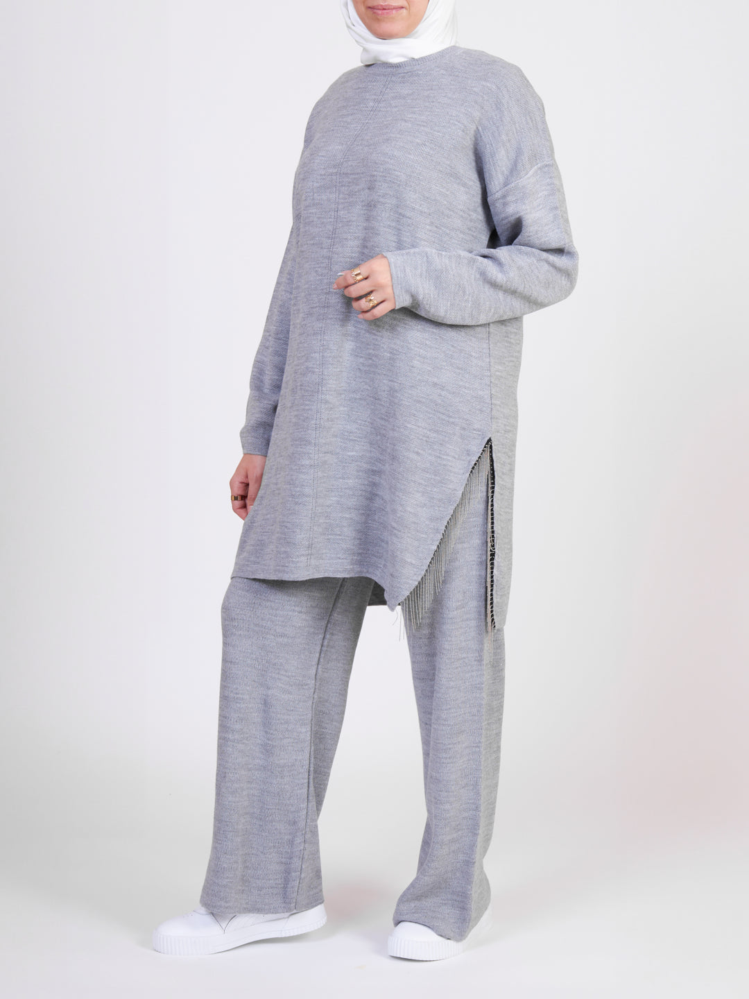 Noudo women's tricot Grey co-ord set