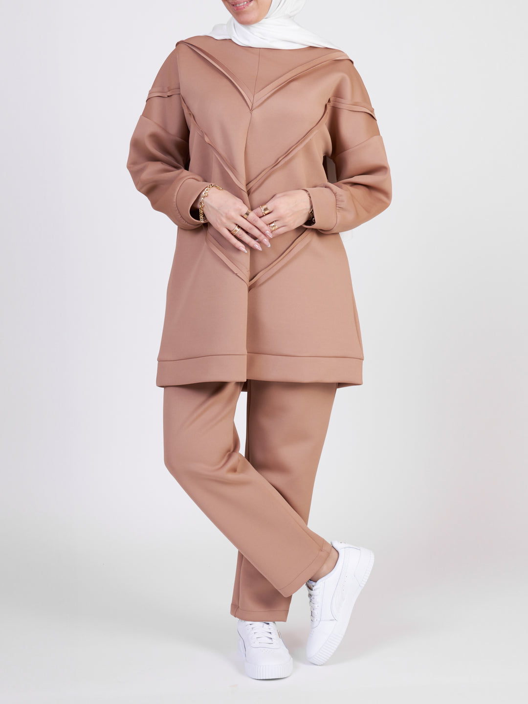 Tracksuit co-ord set - Mocha