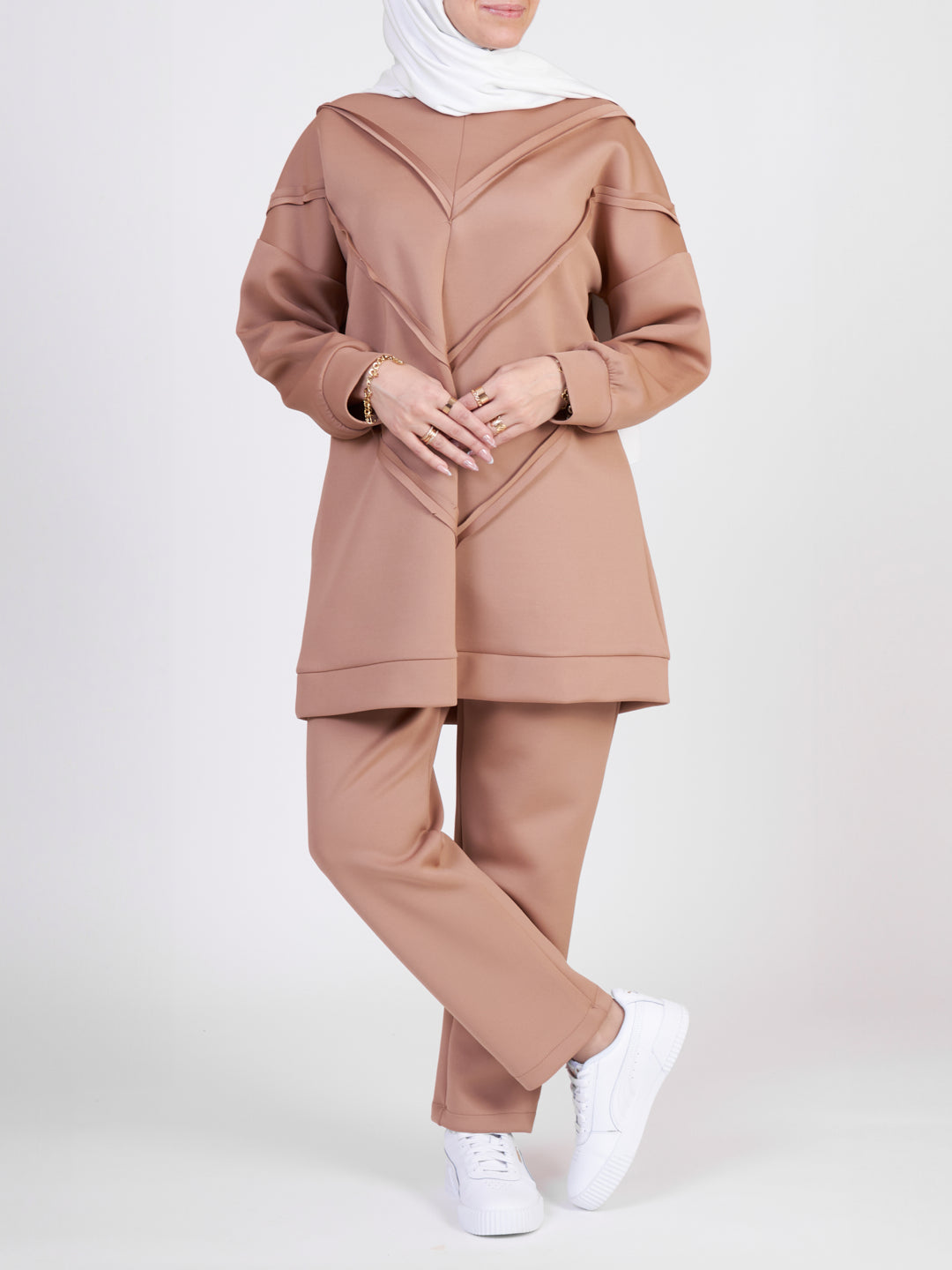 Tracksuit co-ord set - Mocha