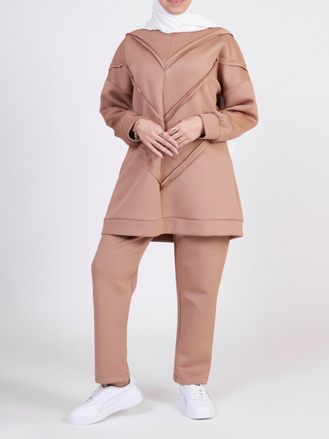 Tracksuit co-ord set - Mocha