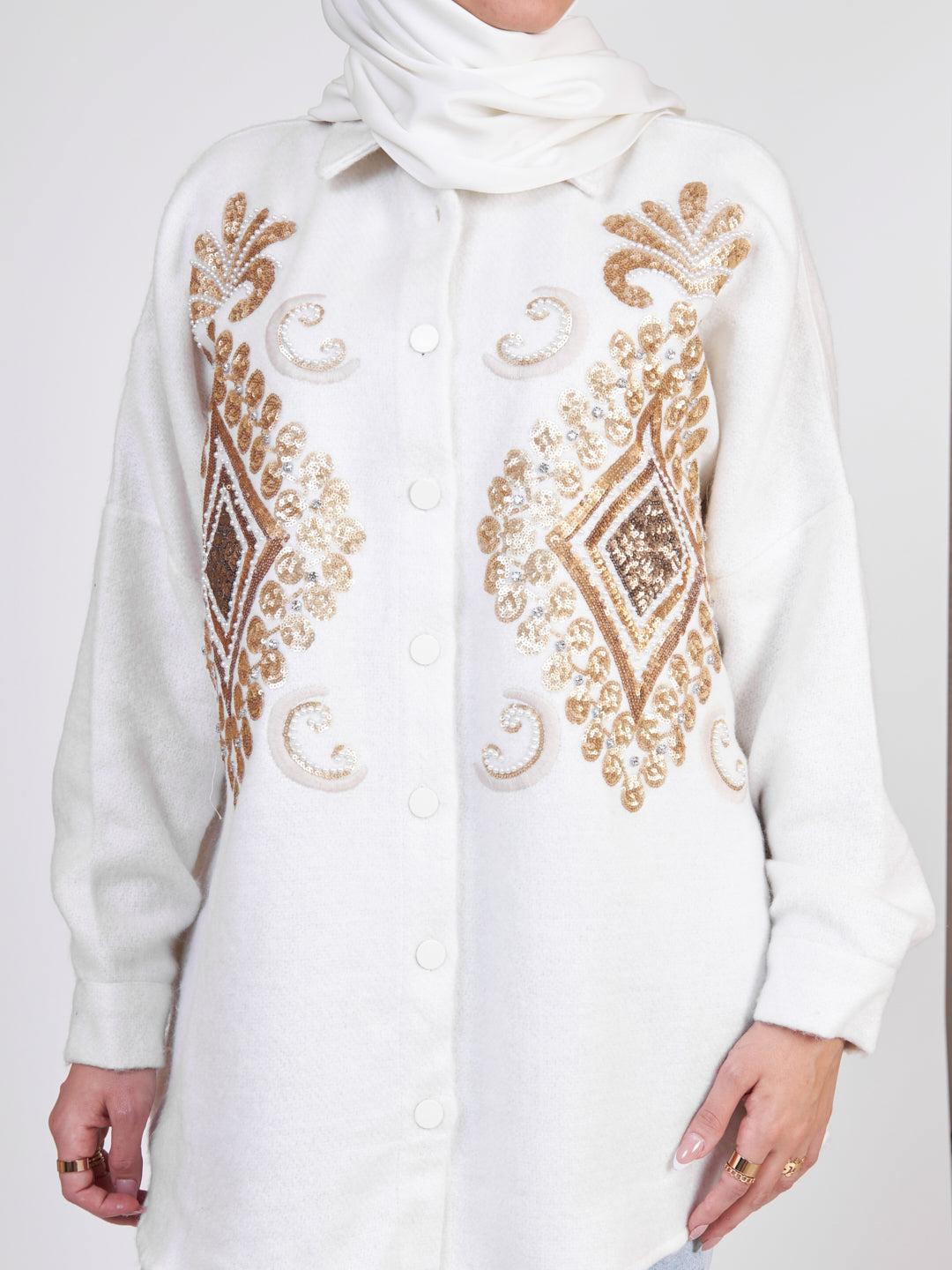 Royal gold embellished jacket