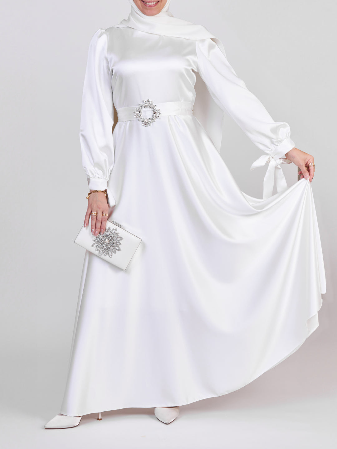 Bridal evening maxi dress