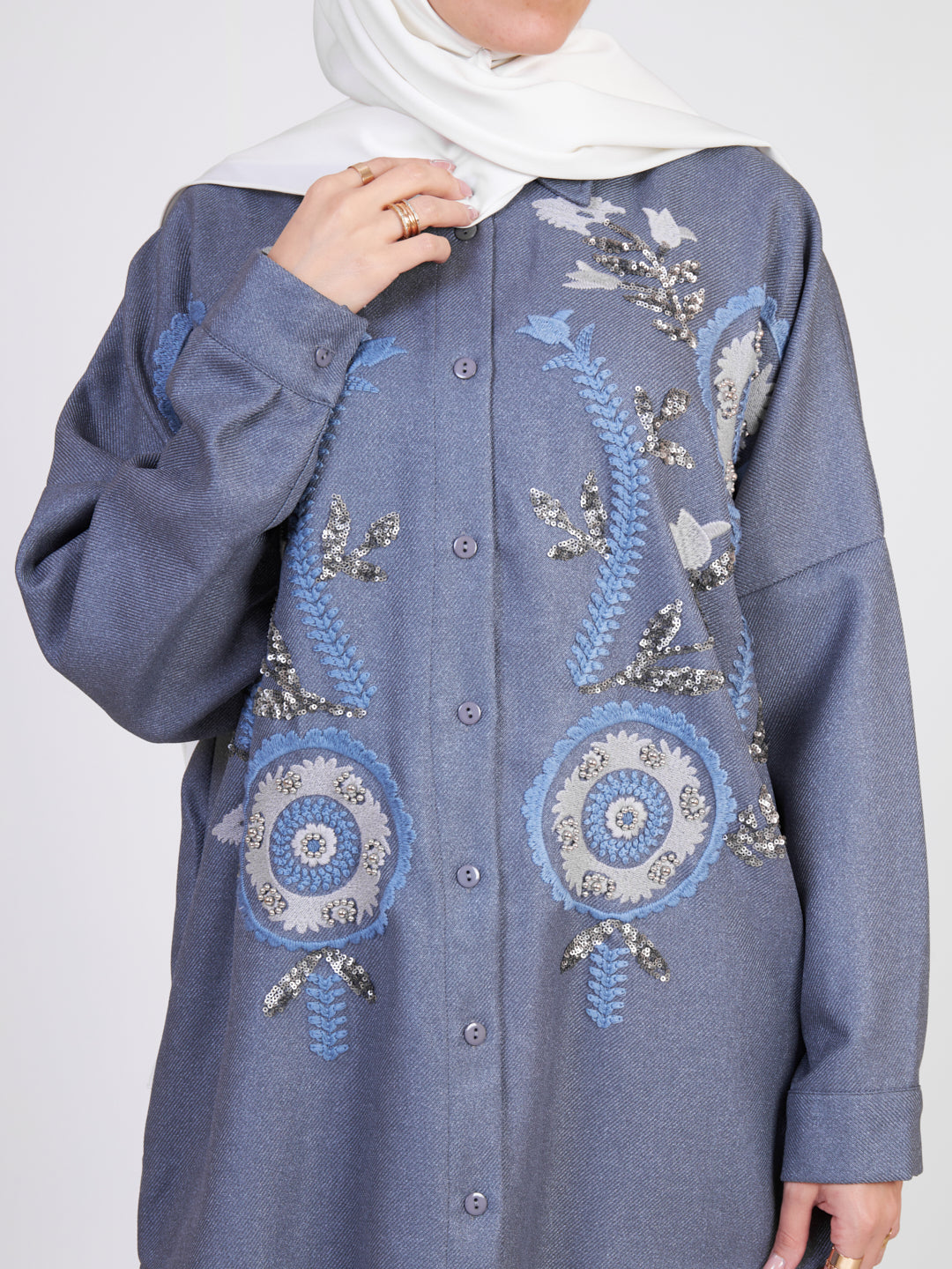 Embellished women autumn winter shirt