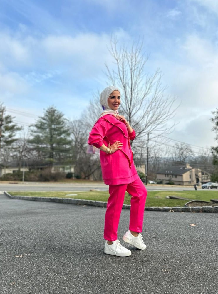 Tracksuit co-ord set - Fuchsia